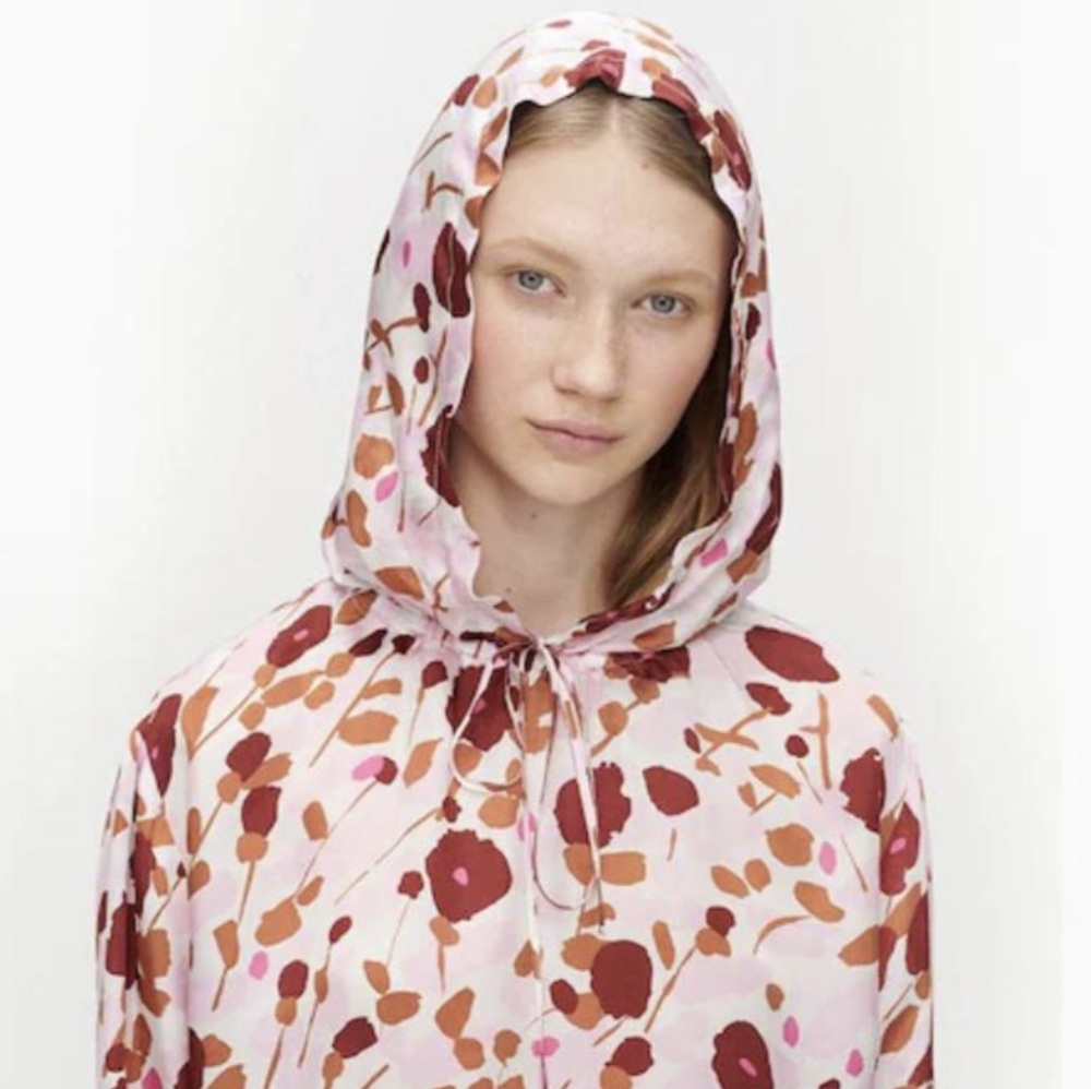Marimekko Nousu Kesaheina Hooded Top 40 NWT